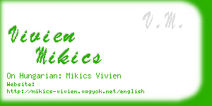 vivien mikics business card